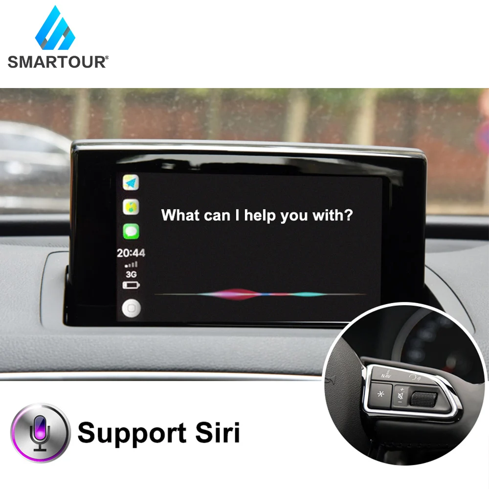 Smartour беспроводной Apple Carplay Android автоинтерфейсный декодер для AUDI A4 A5 A6 Q3 Q5