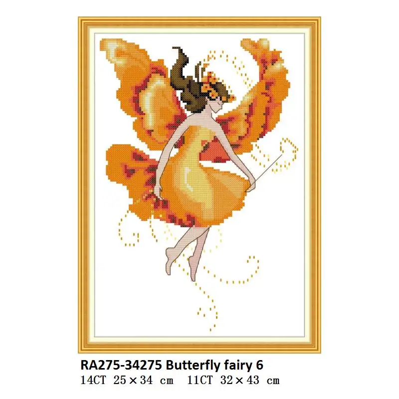 Cross Stitch RA275 Joy Sunday китайские наборы для вышивки крестом Сказочные узоры Aida ткань 14ct Печатный холст DMC DIY Набор для вышивания рукоделие домашний декор - Цвет: Cross Stitch RA275