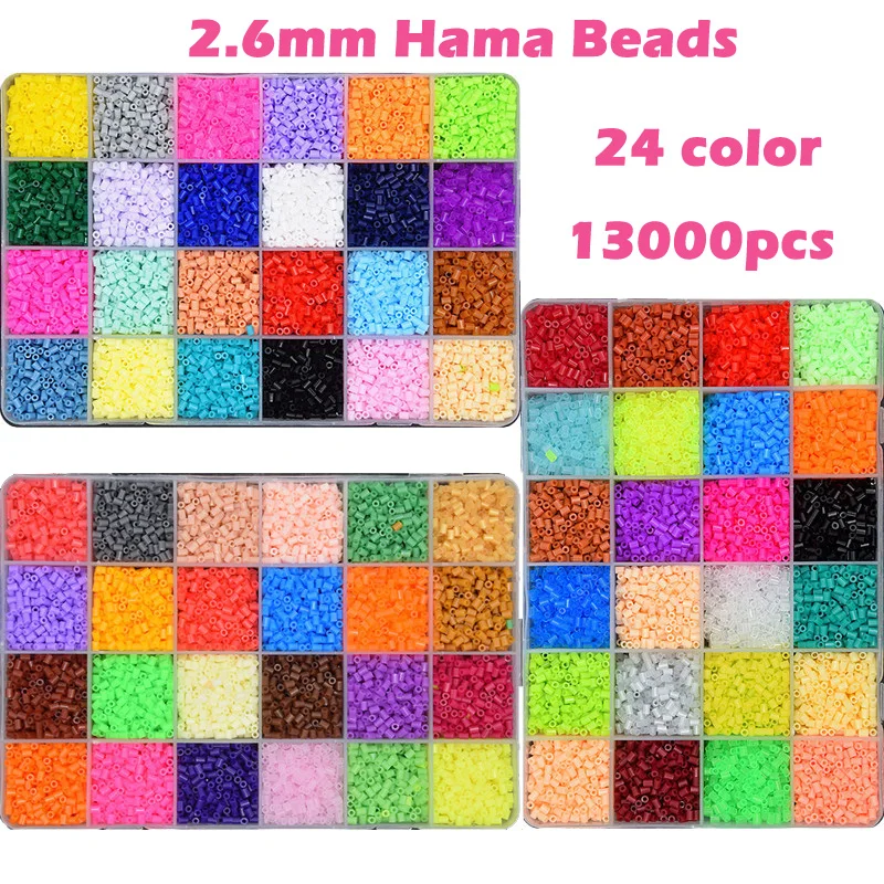 5mm/2.6mm 24/48/72 Color Hama Beads 3D Puzzle DIY Toy 100% Quality Guarantee Perler Fuse Beads Educational Handmade Craft Toy