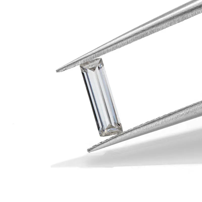 D VVS1 Высшее качество драгоценный камень с муассанитом багеттной огранки