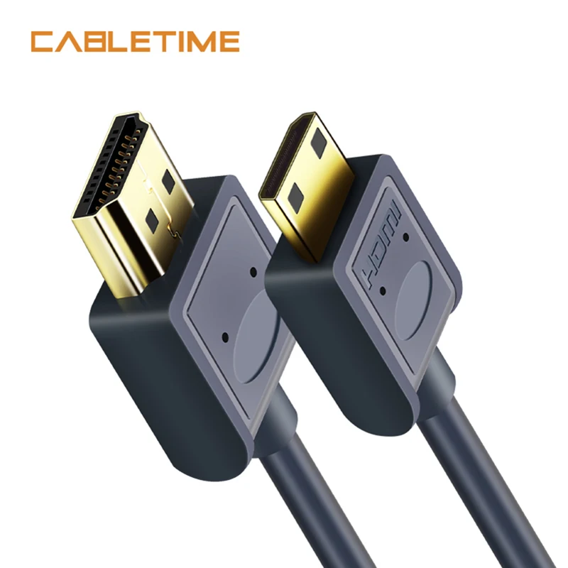 Кабель HDMI Cabletime Mini 2 0 A to C 4K60Hz 1080P сверхскоростной для HDTV sumsung Sony проектора ноутбука