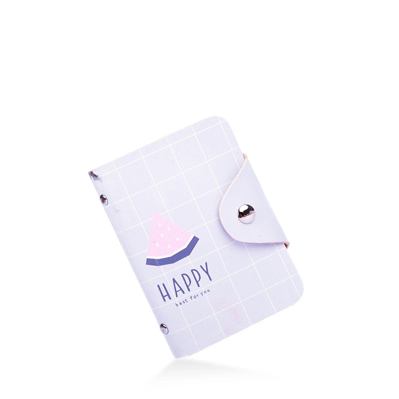 

Women Leather Card Case Credit Card Holder Student Cute Cartoon ID Cards Wallet Passport Business Card Holder Book Protector