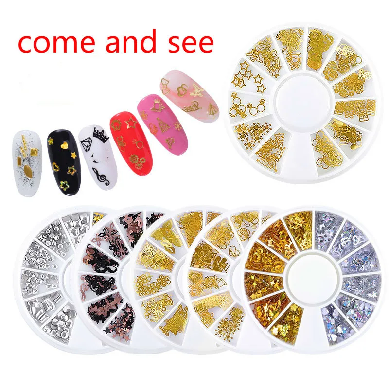 1 коробка Новогоднее украшение для ногтей сделай сам|Стразы и украшения| |