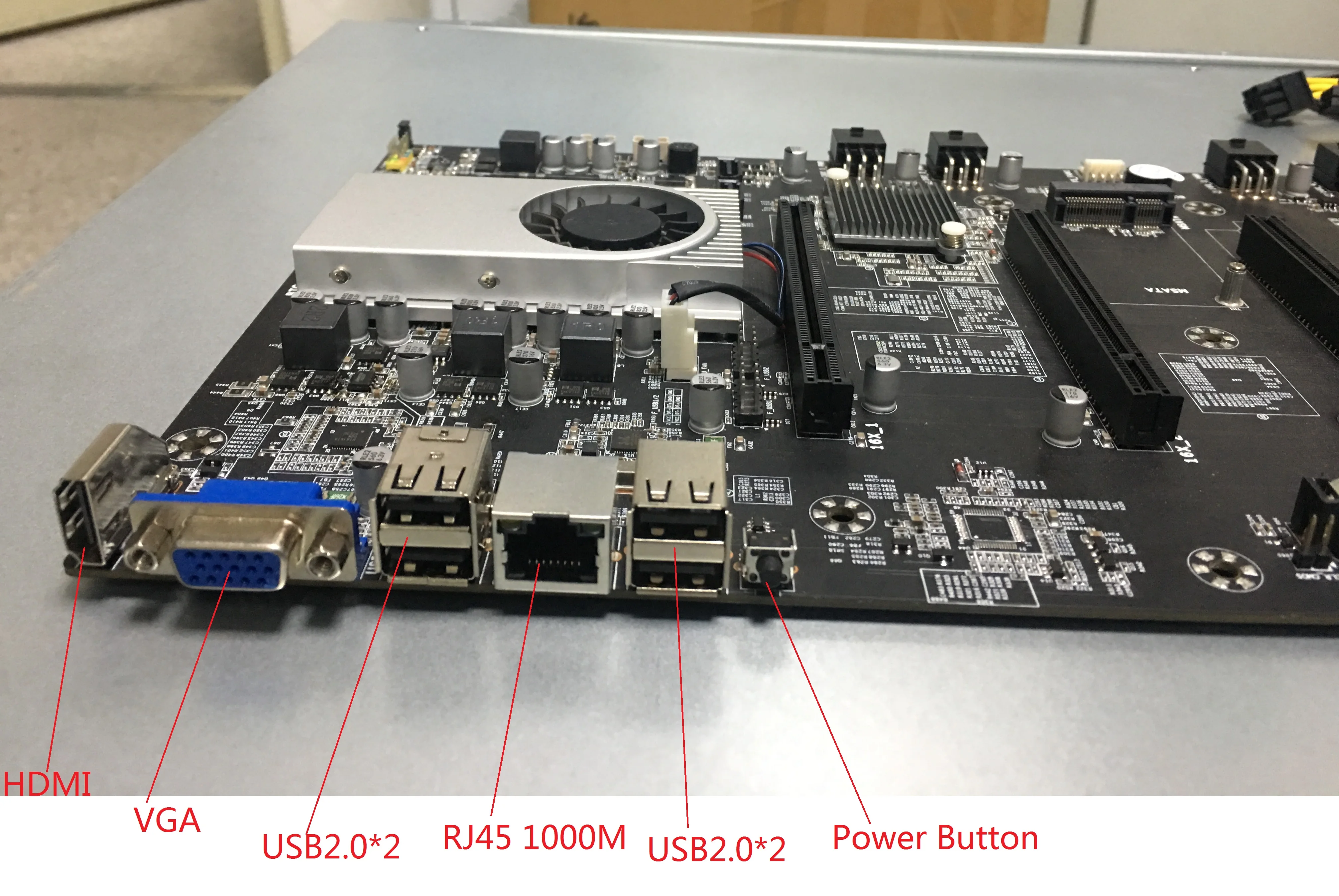 Материнская плата для майнинга материнская BTC BTC-D37 Vga 8Pcie 16X 8 ГБ графическая карта