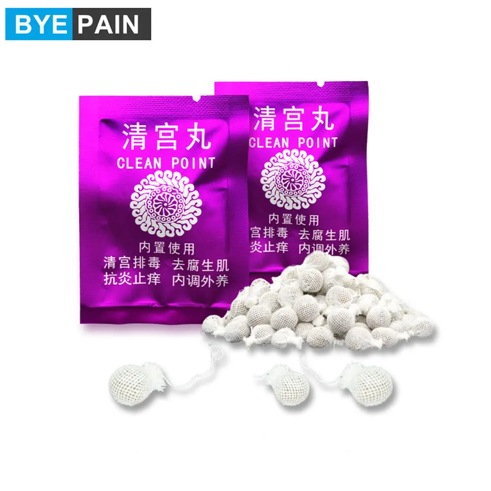 1 шт. BYEPAIN женственная гигиена Уход Очистка матки травяные сбросы вируса