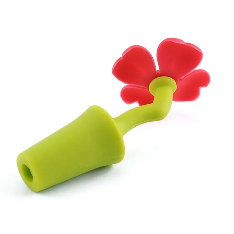 Силиконовая пробка для бутылки вина с цветами многоразовая пива шампанского