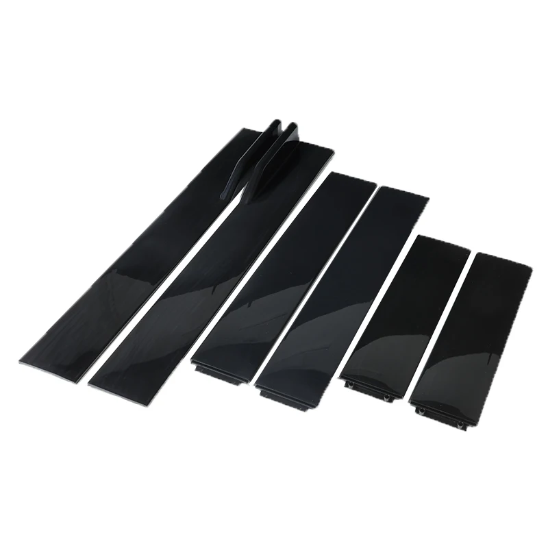 1 Pair 1.8M Black/Carbon Fiber Look Side Skirts Extension Rocker Panels Lip Splitters Car Styling Modified Kit | Автомобили и