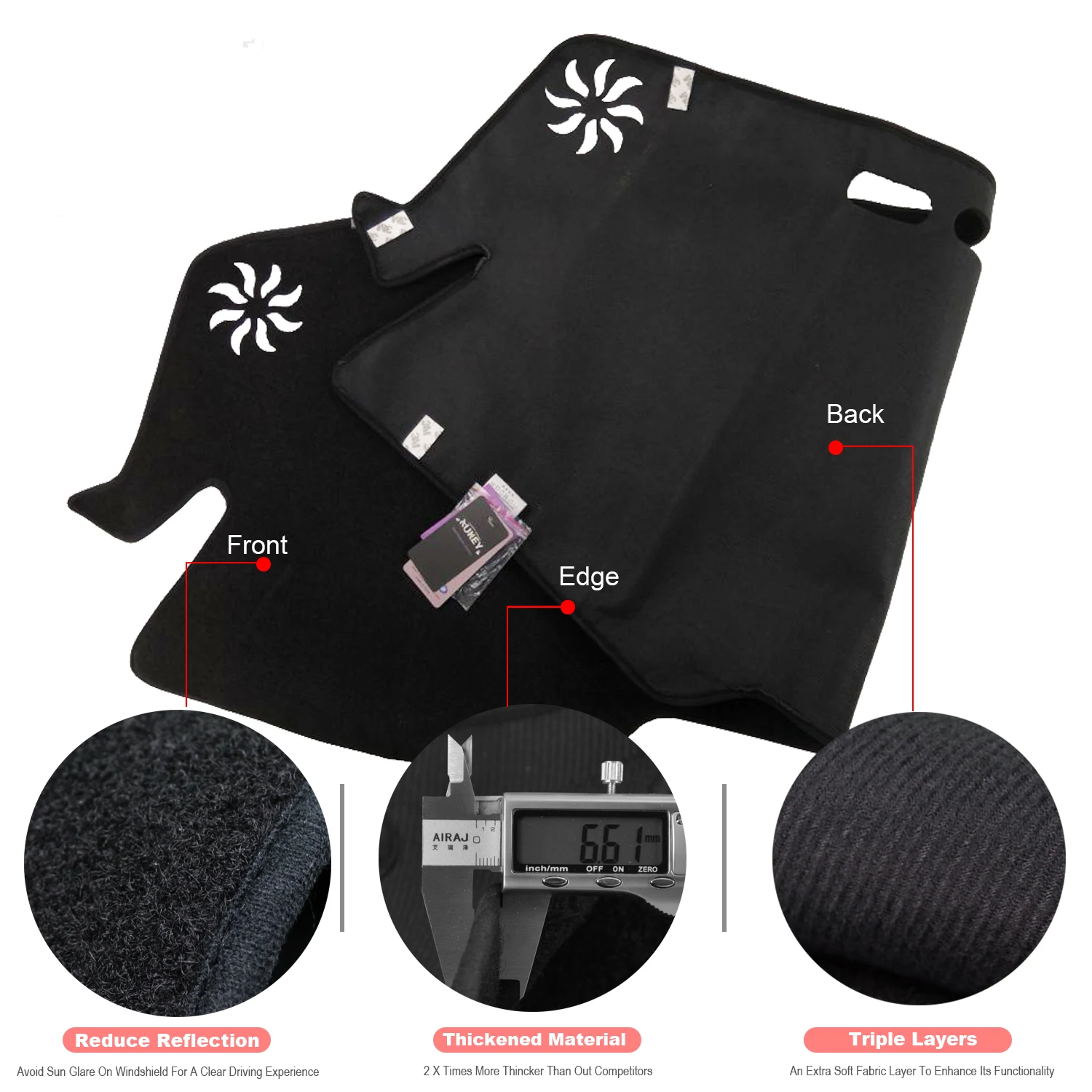 Чехол Xukey для приборной панели коврик Toyota CHR C HR 2016 2017 2018 2019 LHD чехол с