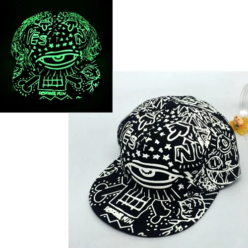 Флуоресцентная бейсбольная кепка для мужчин и женщин светящиеся кепки