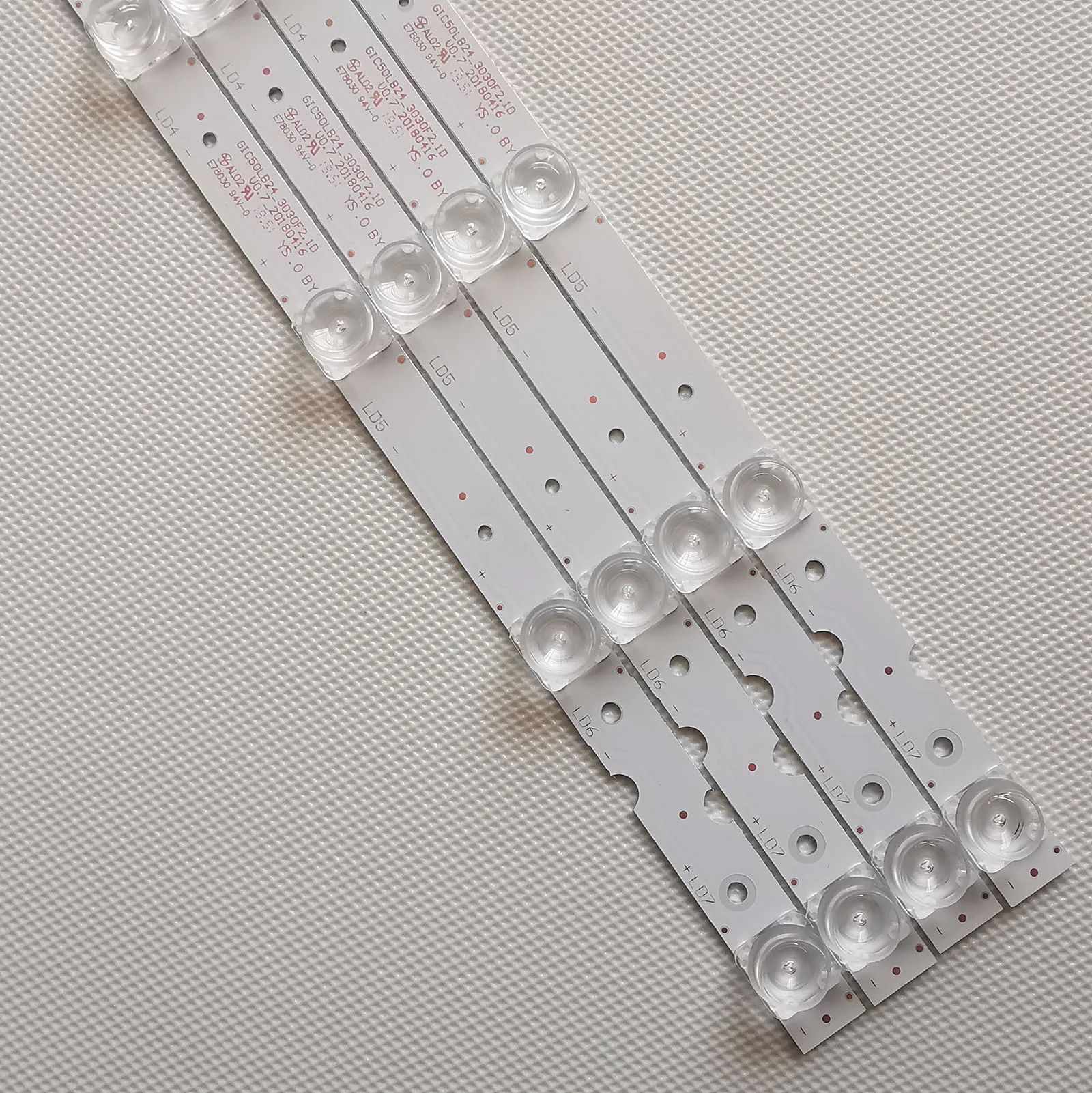 40 шт./лот светодиодная подсветка для TCL 50P65US 50S421 50S423 GIC 50D6 3030 4X7 LX20180417 4C LB5007 YH02J