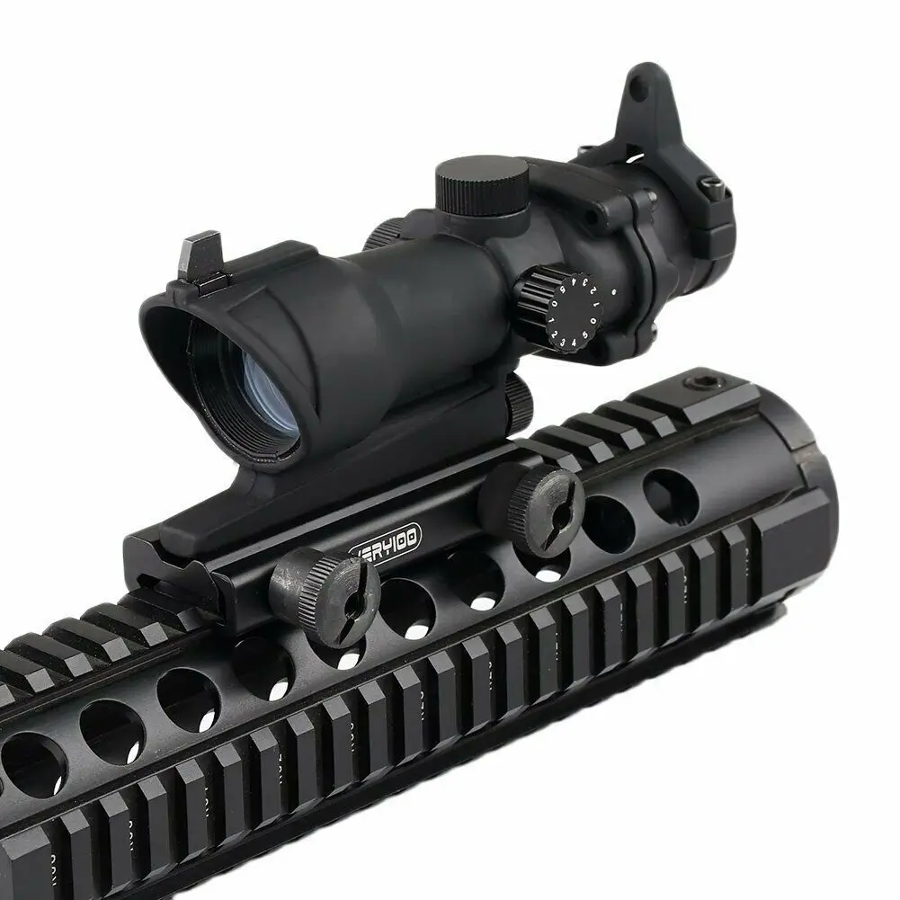 Tactical Illumination ACOG Style 1x32 Red/Green Dot Rifle Sight Scope Airsoft | Спорт и развлечения