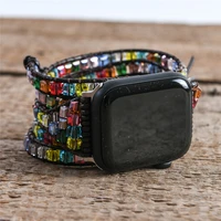 bracelet for apple watch straps crystals leather bracelet jewelry wholesale