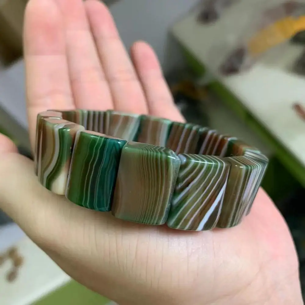 С натуральным агатом Ботсвана/камень Сардоникс бусы браслет натуральный