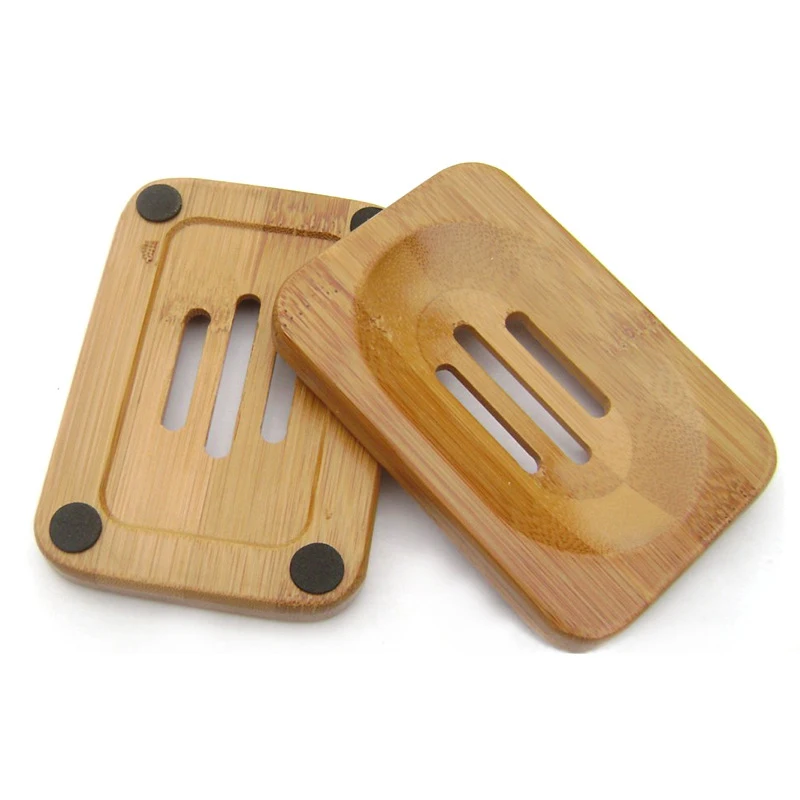 

Eco-friendly Natural Bamboo Soap Dishes Bamboo Bath Soap Holder Case Tray Prevent Mildew Drain Soap Box Bathroom Washroom Tools