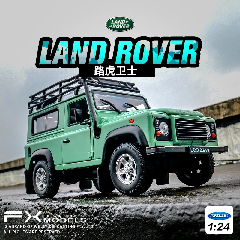 Welly 1:24 Land Rover Defender модель автомобиля из сплава Литые и игрушечные автомобили