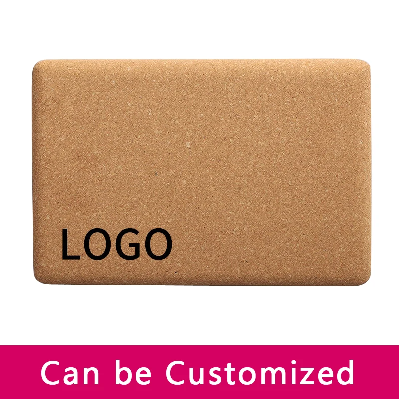 

High Density Yoga Block Cork Wood Auxiliary Tool Indoor Sport Eco-friendly Exercise Workout Fitness Block Personal Customized