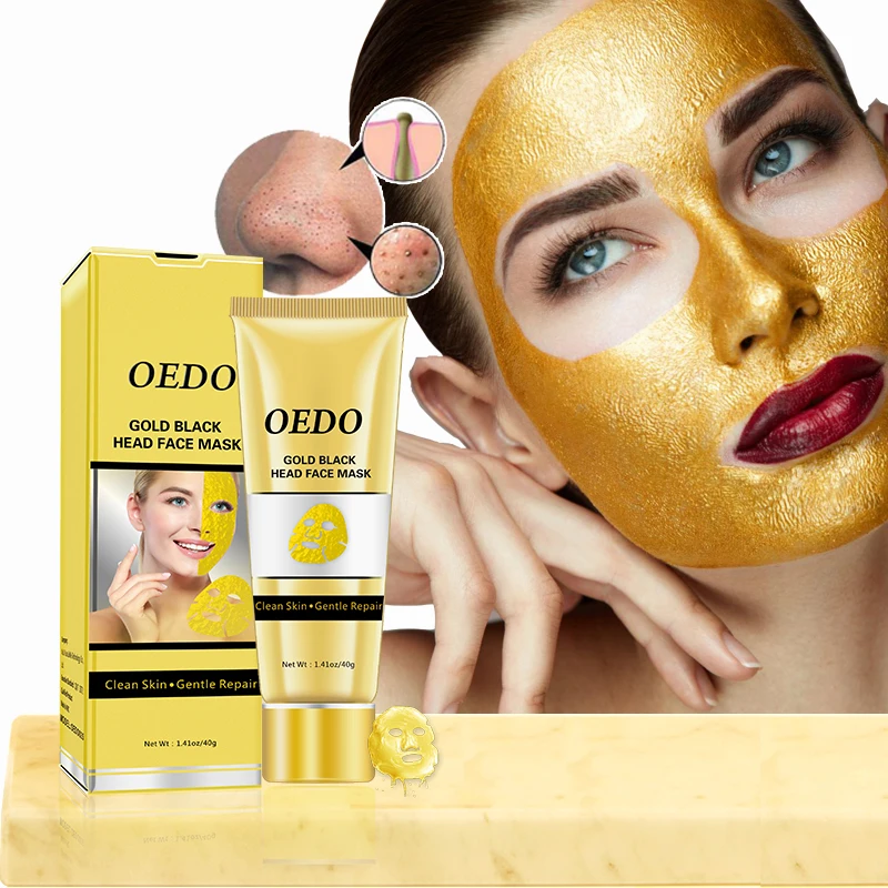 

OEDO Gold Remove Blackhead Mask Shrink Pore Improve Rough Skin Acne Shills Blackhead Remover Mask Facial Moisturizing Cream