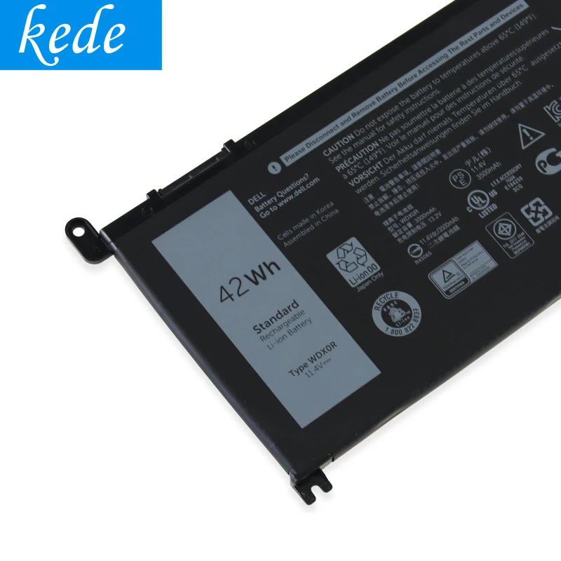 Kede оригинальный WDXOR Аккумулятор для ноутбука dell Inspiron 14 7000 5567 7560 7472 7460 d1525s 7368 7378 5565