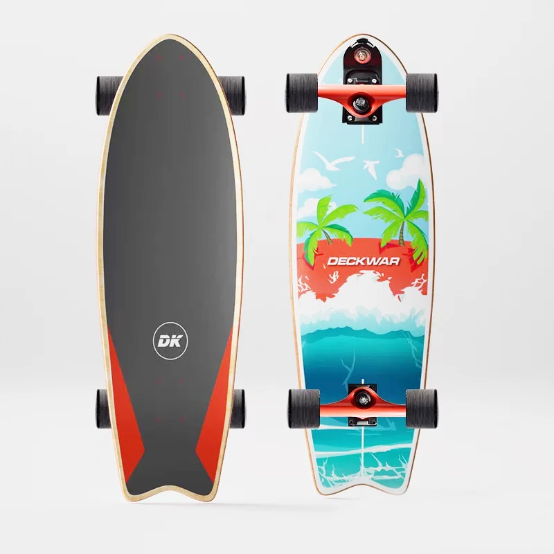 32 Inch Surfskate Skateboard Outdoor Carving Pumping Land Surf Skate Board P7 Truck Complete Longboard 1 Piece