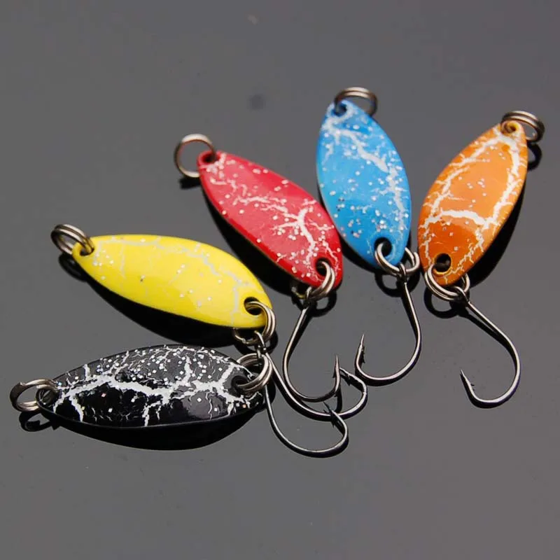 5pcs Mix Color 3.2cm 3g Fishing Spoon Lure Swim Bait Isca Artificial Trout Pesca Tackle Leurre Truite Spoons | Спорт и развлечения