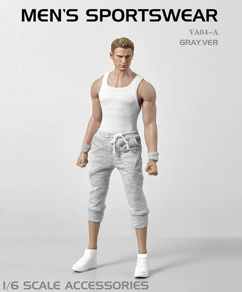 

In Stock 1/6 Scale Men's Sports and Leisure Clothes Suit VA04 Suitable for 12'' Muscular Male Figure Toy 3 Colors Action Figure