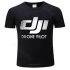 Мужская футболка Летняя Хлопчатобумажная футболка DJI Spark DJI Drone Phantom 4 Pilot футболка унисекс хлопковая футболка с коротким рукавом Прямая поставка