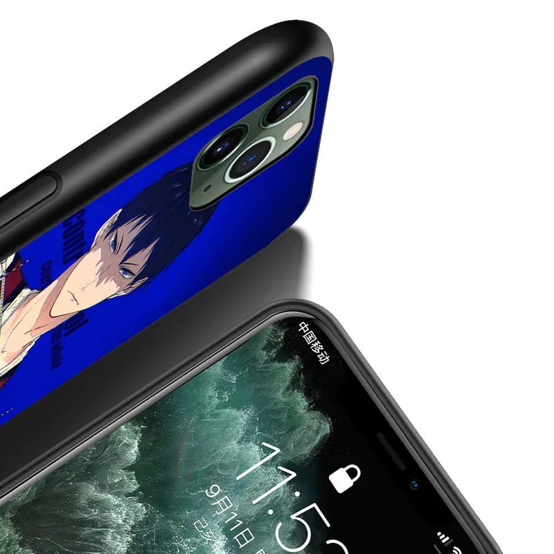 

Anime Haikyuu Hinata For iPhone 12 11 XS Pro Max Mini XR X 8 7 6 6S Plus 5 SE 2020 Black Cover Phone Case