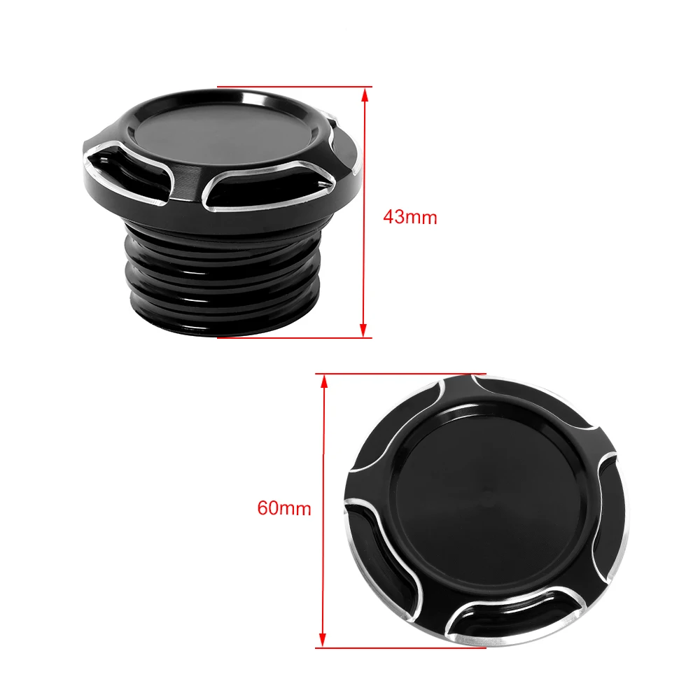 Черная крышка для топливного бака с ЧПУ Harley Sportster XL 883 1200 Dyna Touring Softail Road King Fat Bob Dark