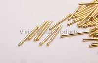 pa125 a2 spring test probe gold plated test probe 100pcs probe convenient and durable brass spring probe sleeve length 33 35mm