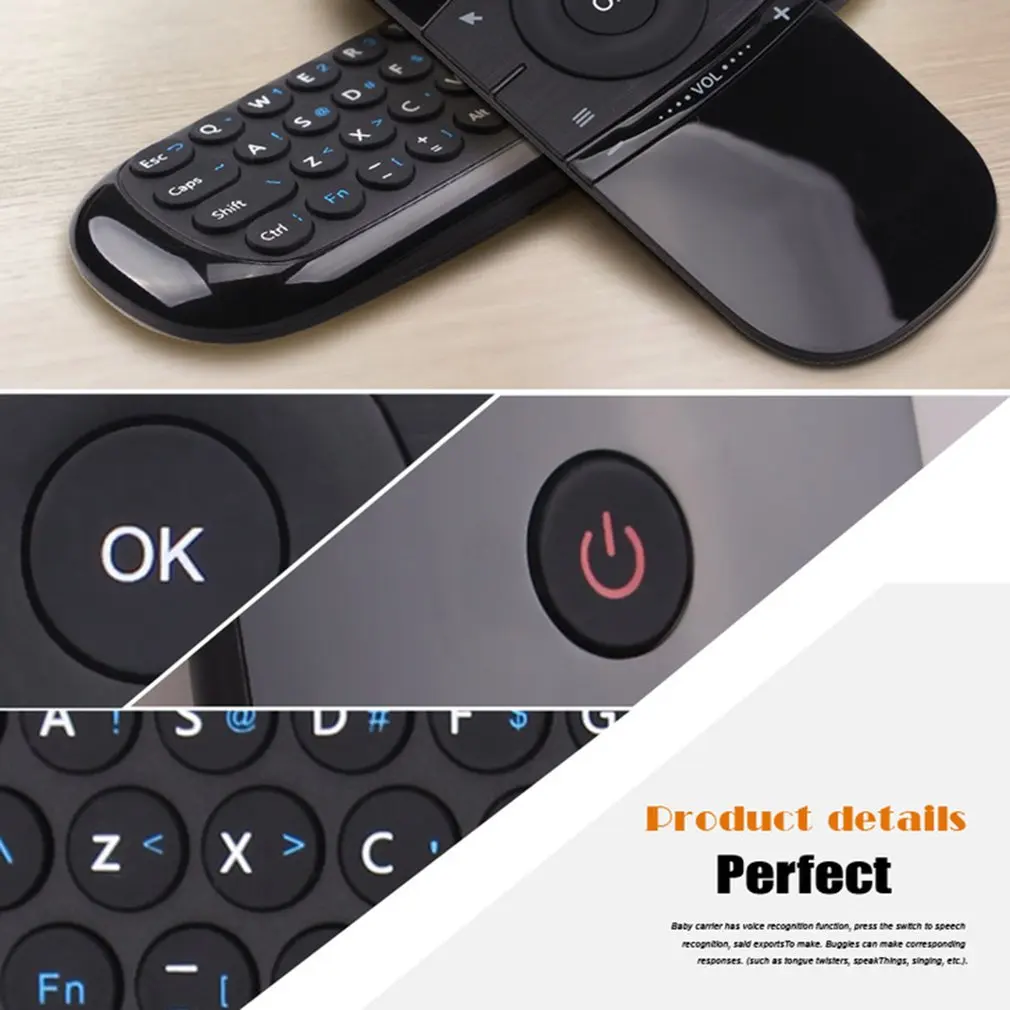 Mini Air Mouse W1 C120 Fly Wireless Keyboard airmouse For 9.0 8.1 Android TV Box/PC/TV Smart Portable 2.4G | Электроника