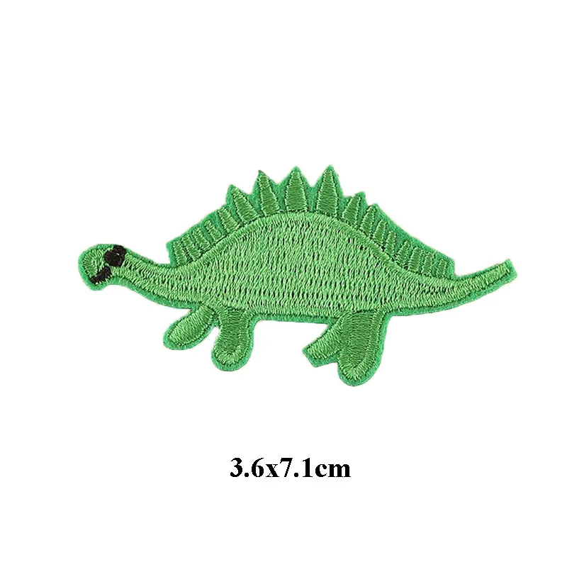 Животные Вышитые нашивки в виде динозавра с помощью утюга рисунками зверей из