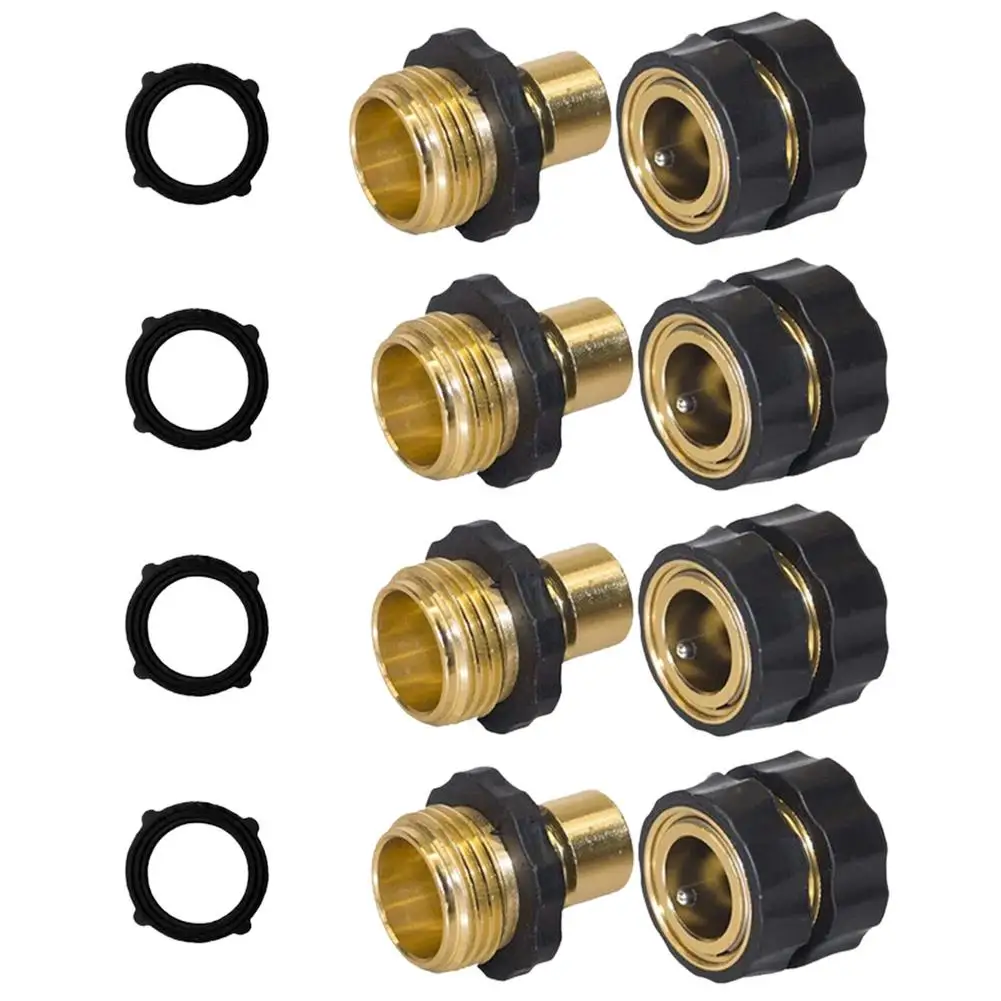 

Garden Hose Repair Kit - 3/4 Inch Hose Connector For Gardening - Male And Female Quick Connect Hose Fittings For Easy Connecting