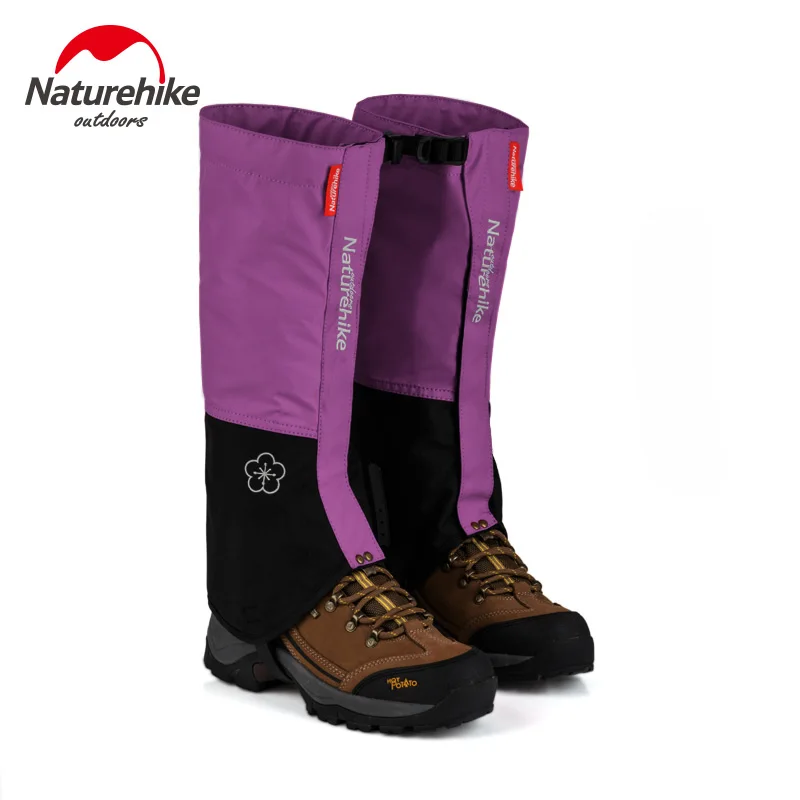 Naturehike уличные снежные гетры для прогулок, снежные башмаки, кемпинга, альпинизма, походов, охоты, треккинга, водонепроницаемые, для ног, лыжные, анти - Цвет: Women Light Purple