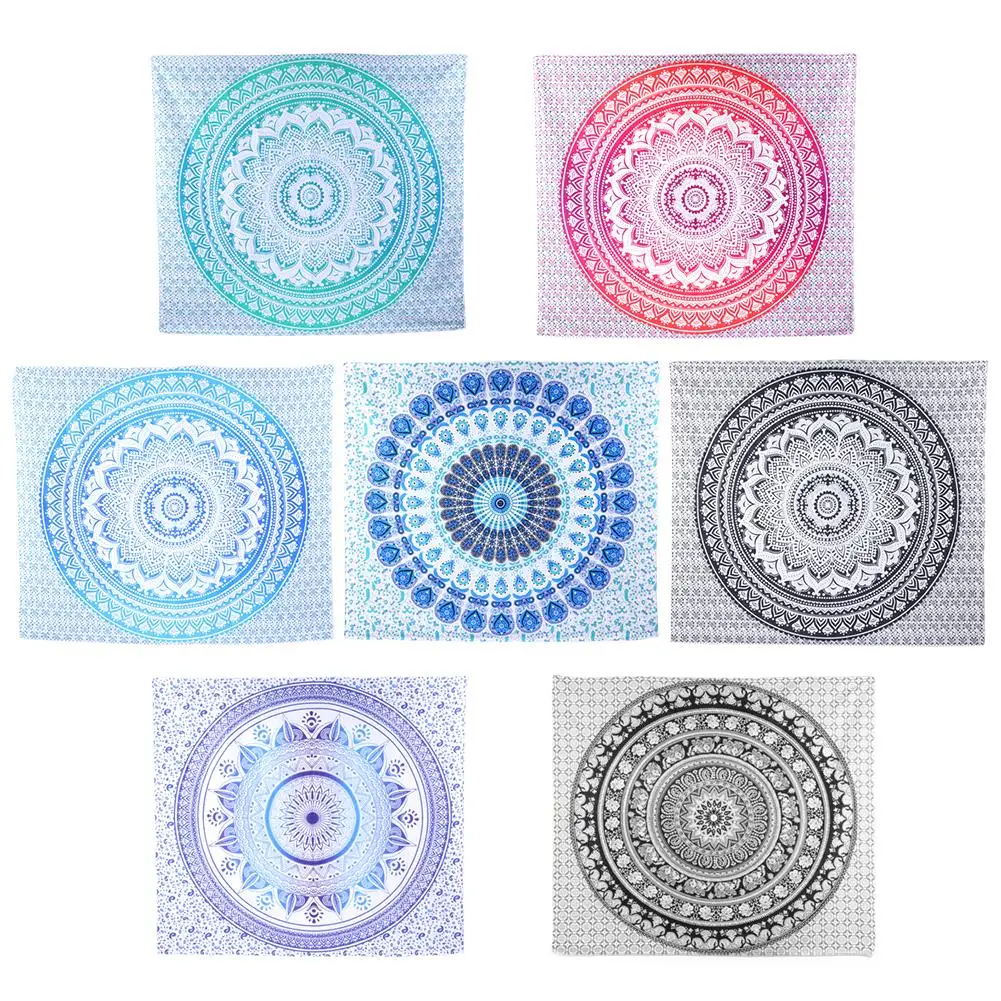 Настенные гобелены индийская МАНДАЛА ГОБЕЛЕН Ретро Бохо настенный гобелен