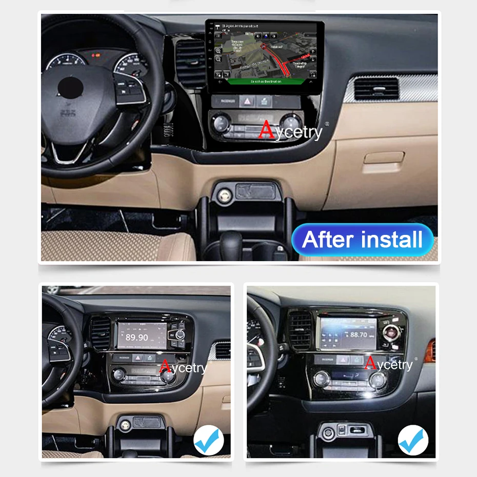 Автомобильный мультимедийный плеер Android 10 PX6 1280*720P gps для Mitsubishi Outlander 3 2012 ~ 2018 радио