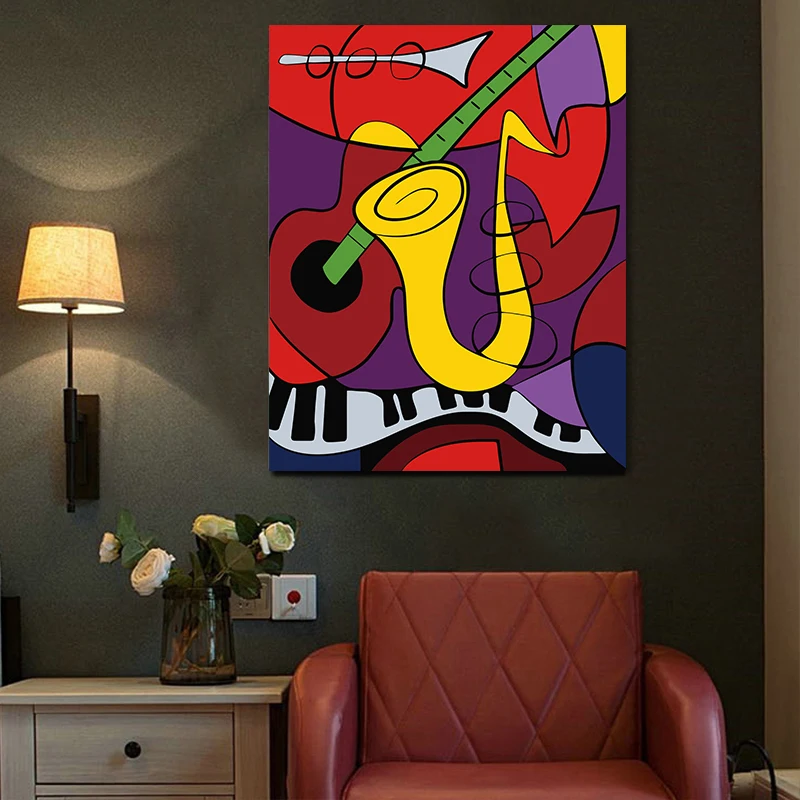 Diy разрисовка по цифровым картинкам Пикассо абстрактная креативная ручная