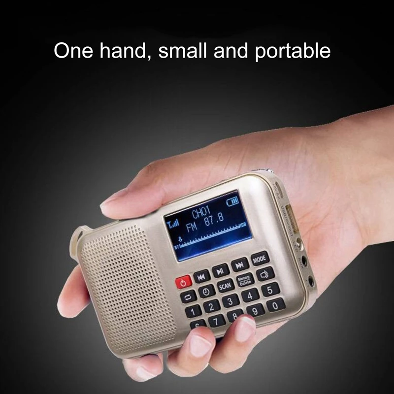 Мини Солнечная Мощность Динамик Mp3 аудио музыкальный плеер с Led аварийный
