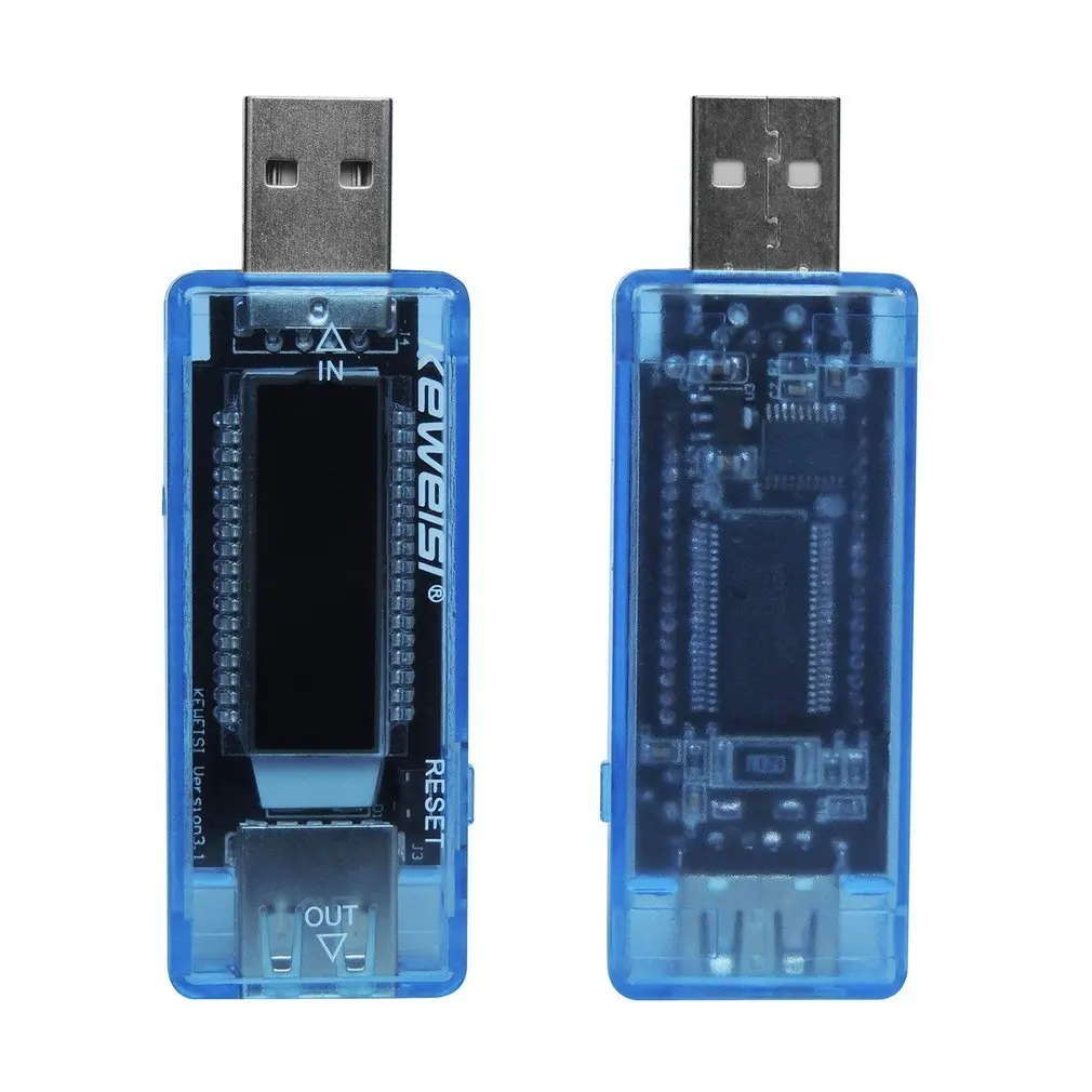 

1 Pcs USB Tester Current Voltage Charger Capacity Tester Volt Current Voltage Meter Time Display Mobile Power Detector