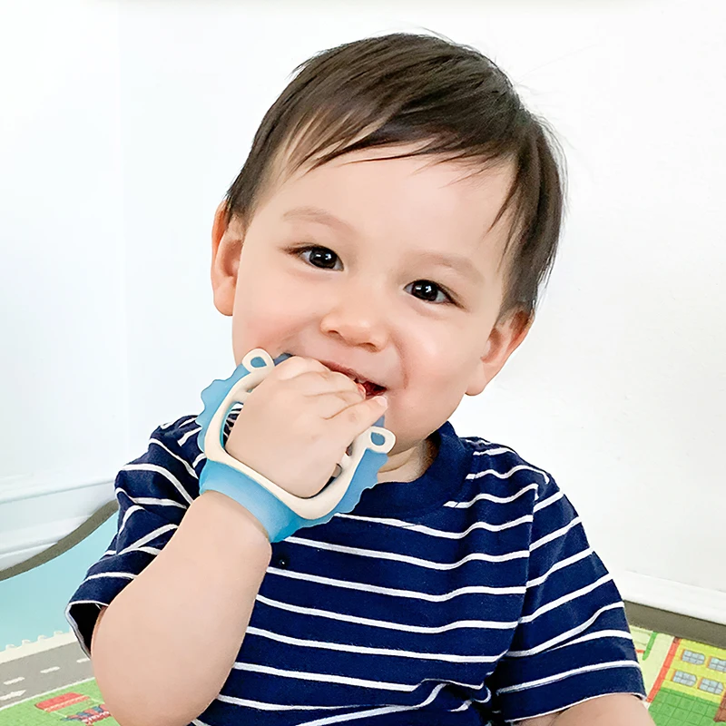 

Chewable Baby Teether Toy Silicone Teeth Toy Baby Teether Round Lion-Shaped Reduce Hand Eating Habit Cute Molar Rod For Children