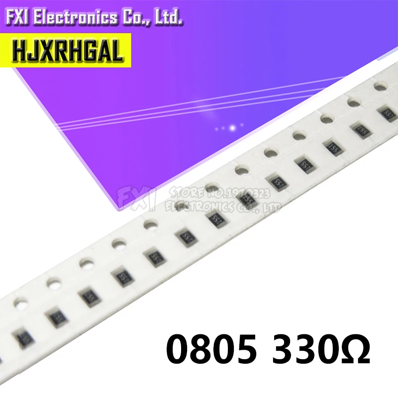 300 шт. 0805 330R SMD Резистор 330 Ом 1/8 Вт 331 Новый оригинальный|resistor ohm|330 ohmsmd resistor |