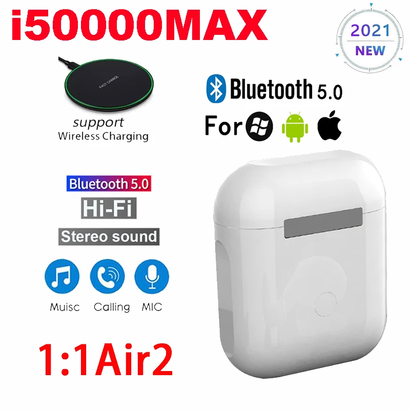 

Original i50000MAX TWS 1:1 GPS Rename Wireless Bluetooth Headsets PK i7 i11 i14 i15 i16 i18 i30 i10 i1000 PLUS i5000 i9000PRO