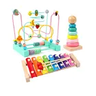 Деревянные погремушки для детей 0-12 месяцев