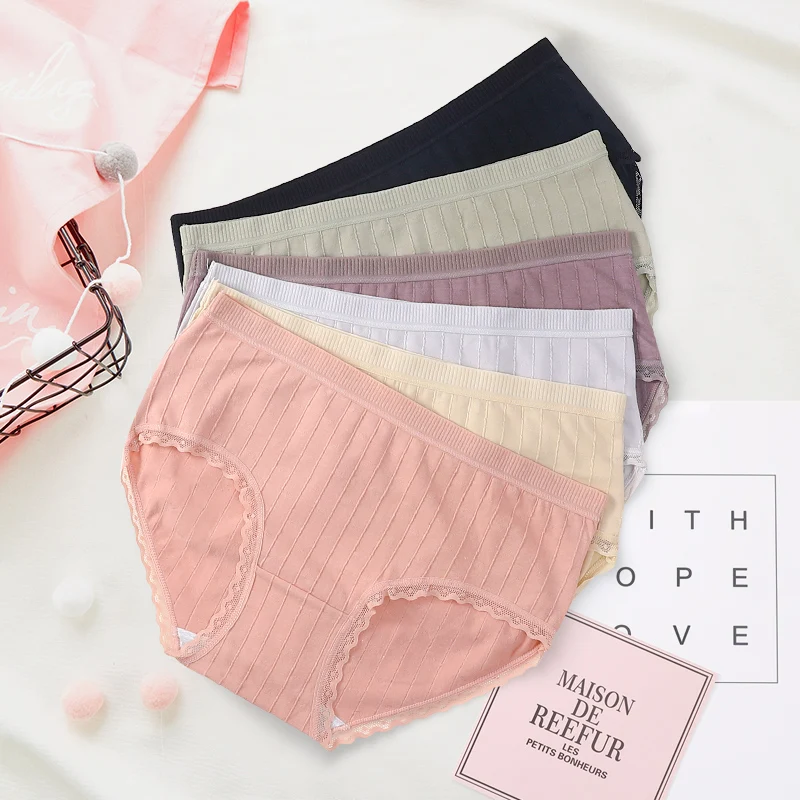 

Нижнее белье Bejirog, женские бесшовные трусы из чистого хлопка с антибактериальной промежностью, средней посадки, в японском стиле, 287