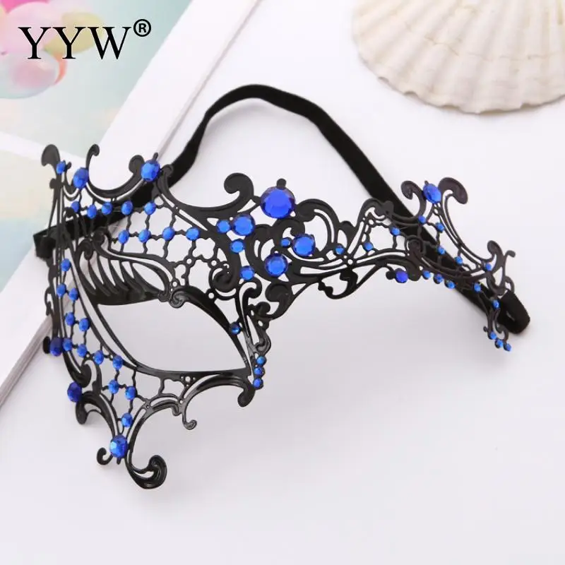 Венецианская маскарадная маска "Venice Masquerade Masks Party Carnival Mask Venetian Iron Hollow Sexy Masker Fancy Dress Costume Maske Halloween Masque on".