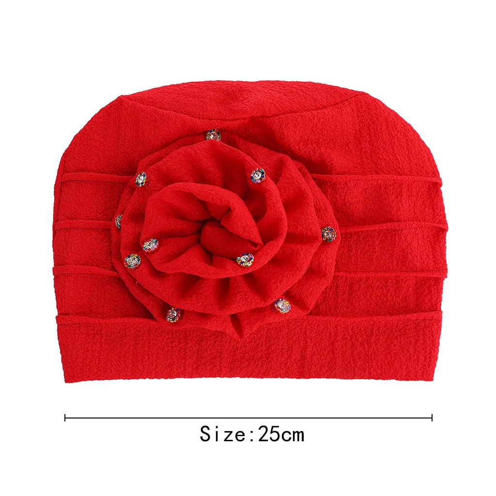

New Women Elegant Double 3D Flower Chemo Beanie Cap Sleep Turban Hat Liner for Cancer Hair Loss Caps Bonnet