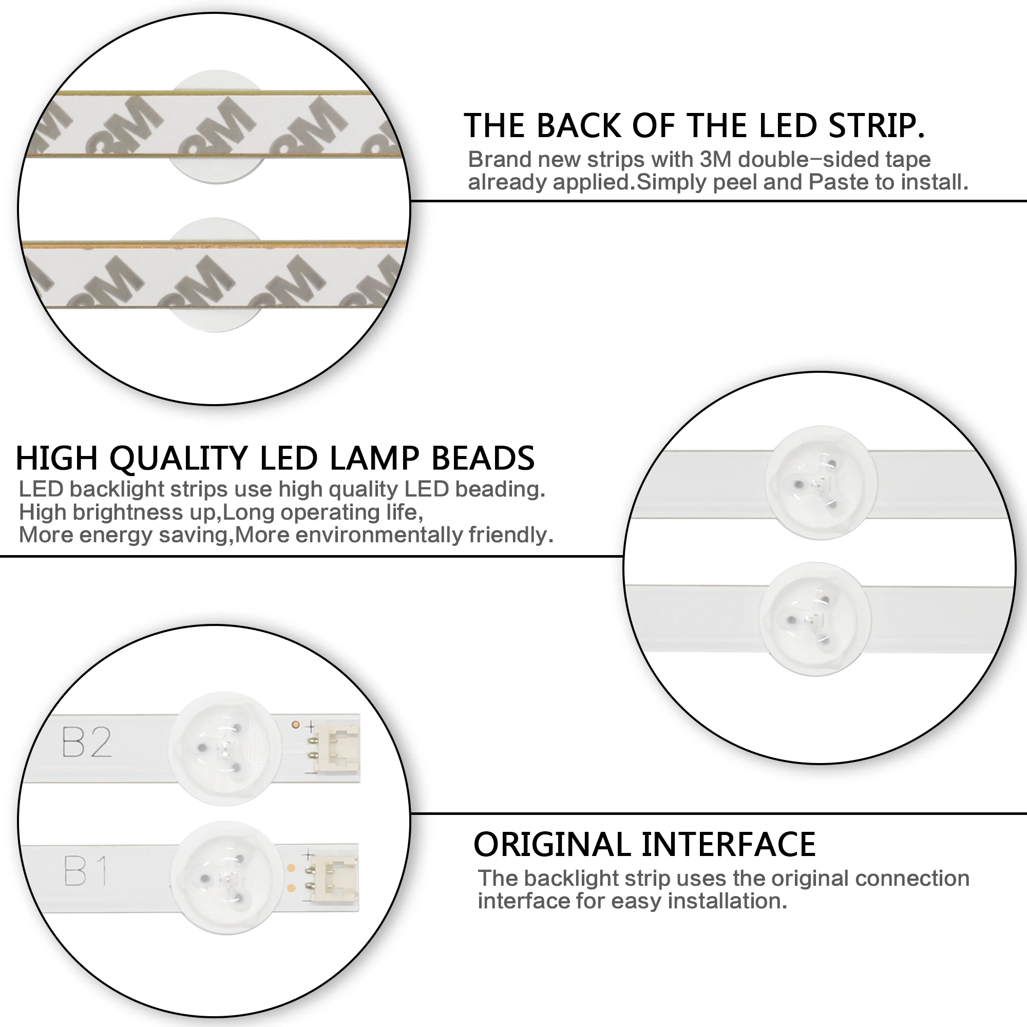 3 шт./компл. 630 мм светодиодный Подсветка лампы Планки 7 S для LG 32 дюймов ТВ B1 B2 Type V13