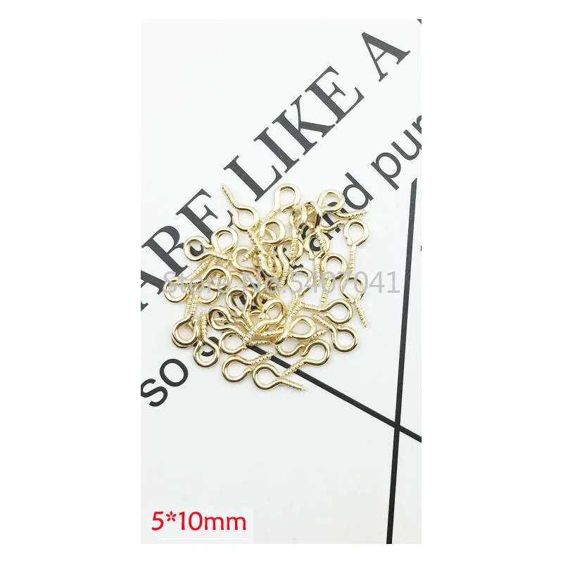 100 шт./лот золотистые/Серебристые гвозди ювелирные аксессуары модный сплав
