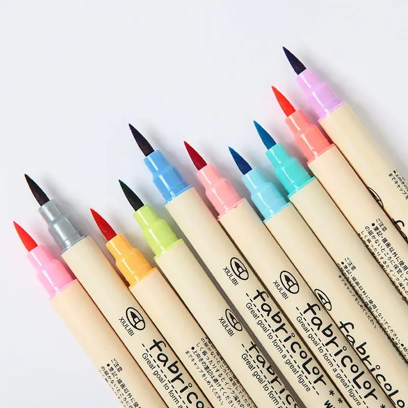 

10pcs/lot Fineliner Soft Brush Pen Art Colored Marker Pens Set Pencils DIY Calligraphy Drawing Write School Stationery Supplies