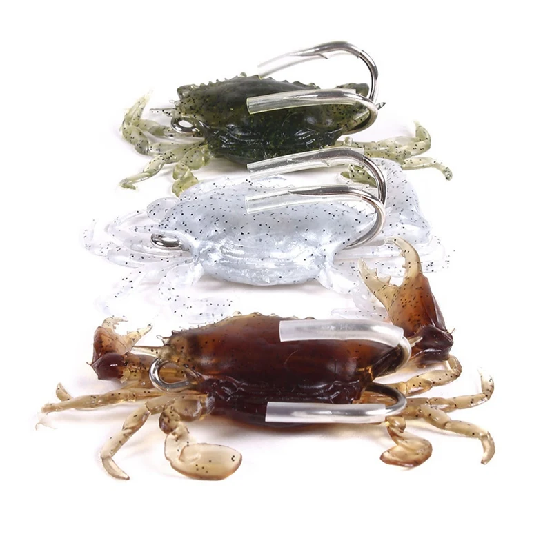 Рыболовная приманка искусственная ложная форма краба силиконовая рыболовные