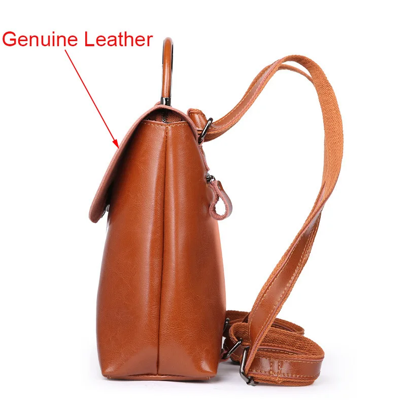 Винтажный вместительный женский рюкзак из натуральной кожи кожаные черные